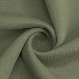 Трикотаж футер 3-х нитка с начёсом Burnt Olive 18-0521