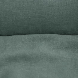 Medium Weight linen with Viscose Stone Washed natural sage gray-green color
