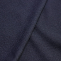Итальянская костюмно-плательная шерсть c полиэстером синий меланж