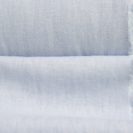 Medium Weight linen with Viscose Stone Washed pastel blue