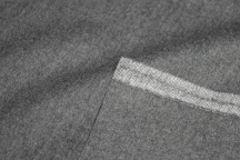 Italian suit and dress wool flannel dark gray melange