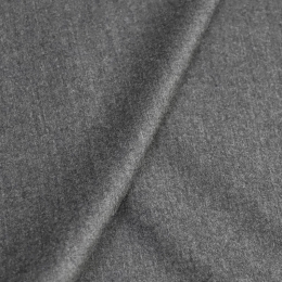 Итальянская костюмно-плательная шерсть фланель серый меланж