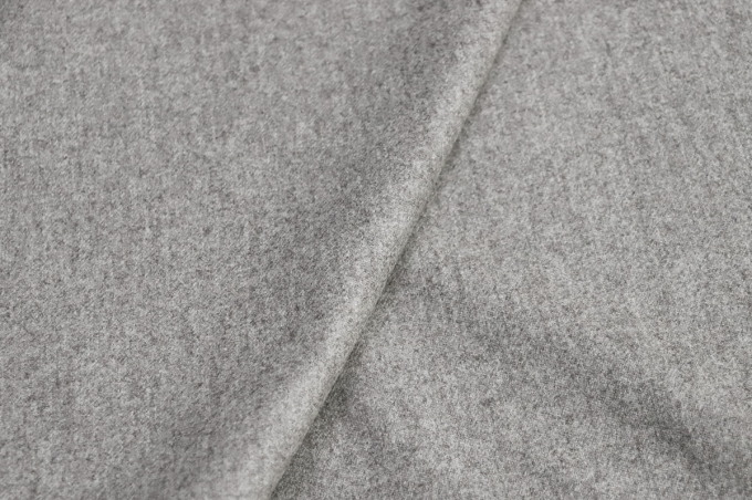 Italian suit and dress wool flannel dark gray melange