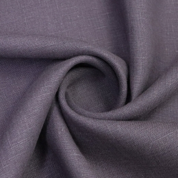 Лён костюмно-плательный умягченный серо-фиолетовый
