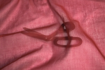 Итальянская хлопковая органза красно-рубиновый Итальянская хлопковая органза красно-рубиновый