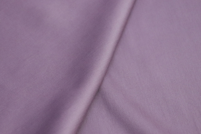 Sateen fabric for bedding, 240 cm width, pale purple