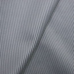 Хлопковый костюмный вельвет серый