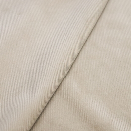 Хлопковый костюмный вельвет бежево-песочный