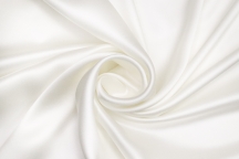 Natural silk satin white milky
