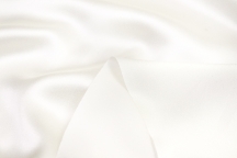 Natural silk satin white milky