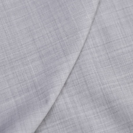 Тонкая костюмная шерсть с эластаном светло-серый меланж