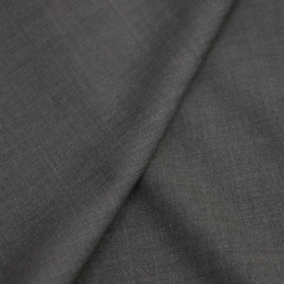 Тонкая костюмная шерсть с эластаном графитовый меланж