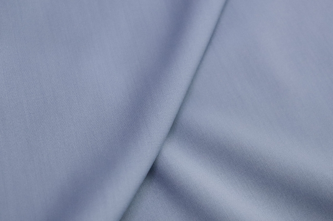 Blue melange fine wool suit and dress wool