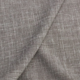 Тонкая костюмная шерсть серо-коричневый меланж